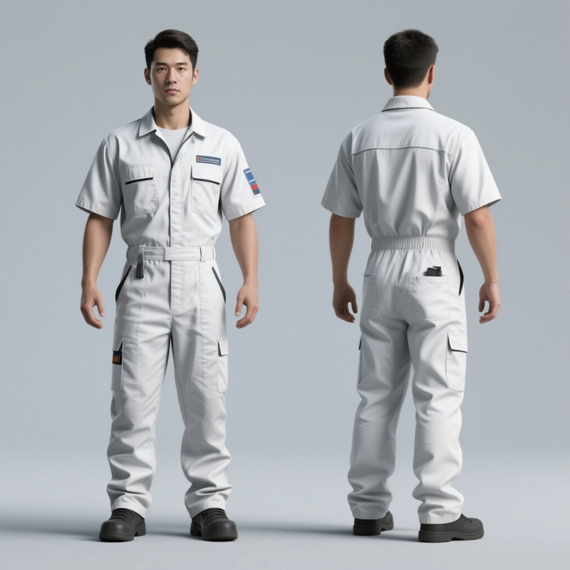 "Custom Short Sleeve Workwear Uniforms Wholesale – Durable Safety Engineering Clothing for Construction & Maintenance Teams – Bulk Factory Supply"