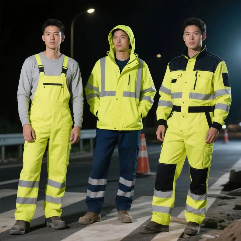 “High Visibility Coveralls Wholesale – Reflective Safety Workwear for Sanitation and Road Workers – Durable One-Piece Uniforms from Factory Direct Supply”