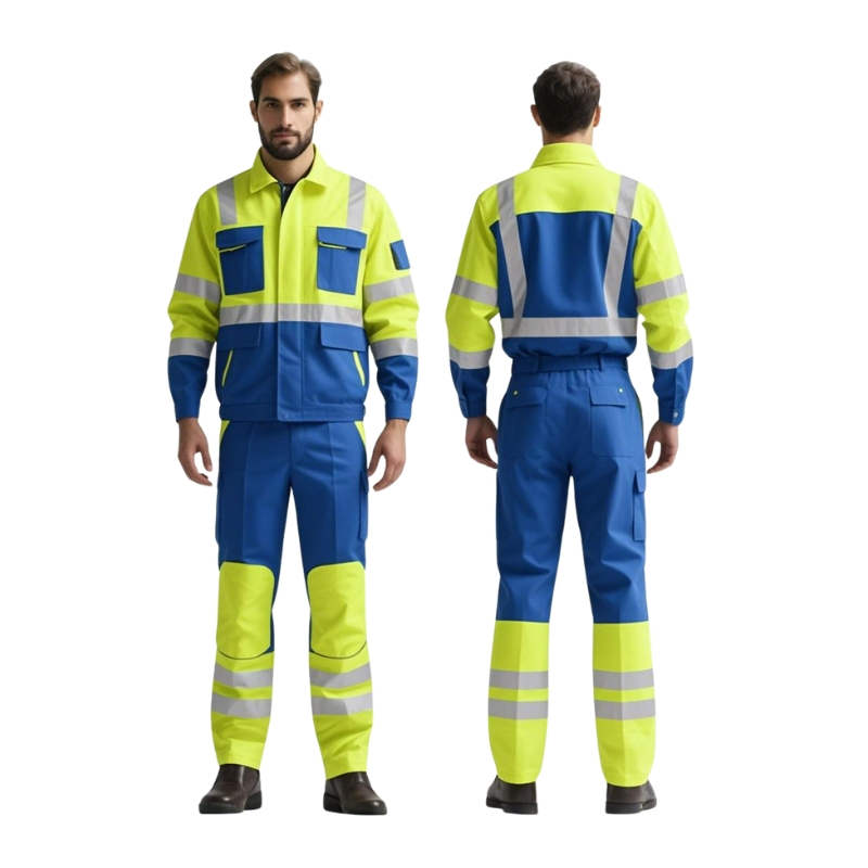 "Durable LongSleeve Work Shirt for Engineers – Breathable Industrial Uniform with Custom Logo Support"
